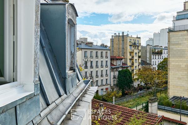 Dernier étage de charme refait par architecte