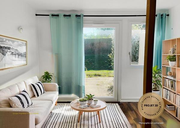 Appartement studio T1 avec jardin privatif  à 300 m de la plage