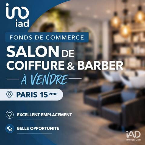 Boutique/Local commercial à vendre 25 m² Paris 15
