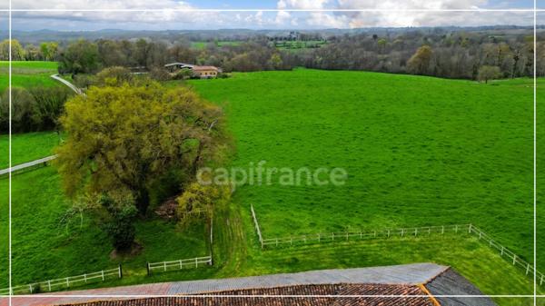Dpt (32) NOGARO proche, ELEGANTE MAISON DE NOTABLES, économique, du XIXs 600M2, parc séculaire, dépendances en U, 11 ha, sans travaux,