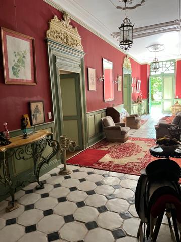 Dpt (32) NOGARO proche, ELEGANTE MAISON DE NOTABLES, économique, du XIXs 600M2, parc séculaire, dépendances en U, 11 ha, sans travaux,