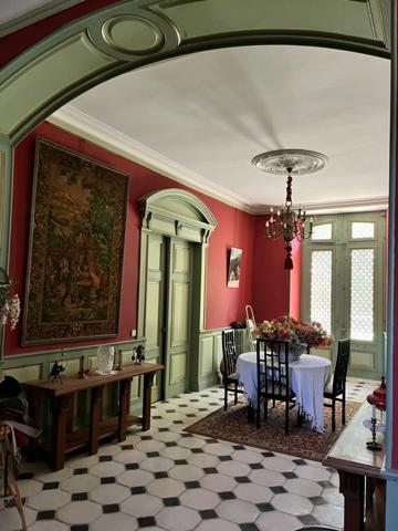 Dpt (32) NOGARO proche, ELEGANTE MAISON DE NOTABLES, économique, du XIXs 600M2, parc séculaire, dépendances en U, 11 ha, sans travaux,