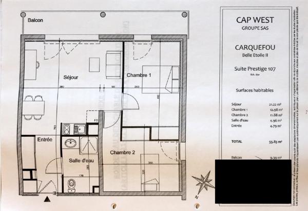 INVESTISSEMENT LOCATIF – Carquefou – Résidence tourisme Cap West Belle Etoile 2 – 6.94 % de rentabilité