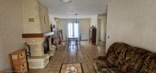 Pennautier (11610) Maison PP de 88 m² en 3 ch - Véranda - Piscine
