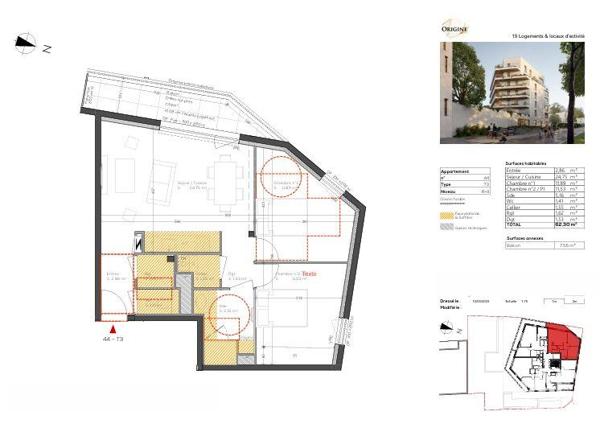Appartement à vendre 3 pièces 62 m² Vannes