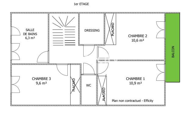 Maison 5 pièces - 131 m² Exclusivité efficity