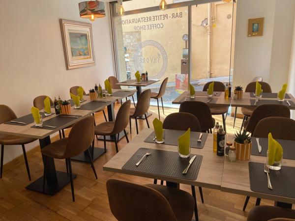 GRASSE (06)bar licence 4, snack petite restauration glace sur place et emporter, terrasse