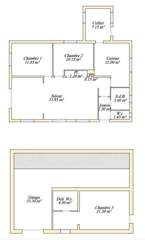 Nous vous proposons à Vence, dans un quartier résidentiel, une jolie villa provençale de 109m² exposée sud‑ouest, offrant de nombreux potentiels. Érigée en position dominante sur un terrain arboré légèrement en pente de 3425 m², la parcelle pourrait faire l’objet d’une division en deux lots supplémentaires sous réserve d’autorisation d’urbanisme.
L’habitation principale, à rénover entièrement, conserve le charme des constructions des années 60 : beaux volumes et grande luminosité grâce à de nombreuses ouvertures donnant sur les oliviers du jardin.
L’entrée, située au premier étage, dessert à droite un WC invité, une salle de bains et une grande cuisine dinatoire avec  cellier attenant. À gauche, un vaste séjour très lumineux ouvre sur une grande terrasse — partiellement ombragée par un auvent — offrant une belle vue sur le jardin et les collines vençoises, ainsi que deux belles chambres.
En rez‑de‑jardin se trouve un grand studio aménagé de 27 m² (mini‑cuisine et salle d’eau), idéal pour recevoir famille ou amis, ainsi que deux garages dont un fermé.
Cette propriété familiale, riche en potentiel, séduira aussi bien les familles en quête d’authenticité que les investisseurs avisés.
Certaines images ont été "débarrassée" avec IA