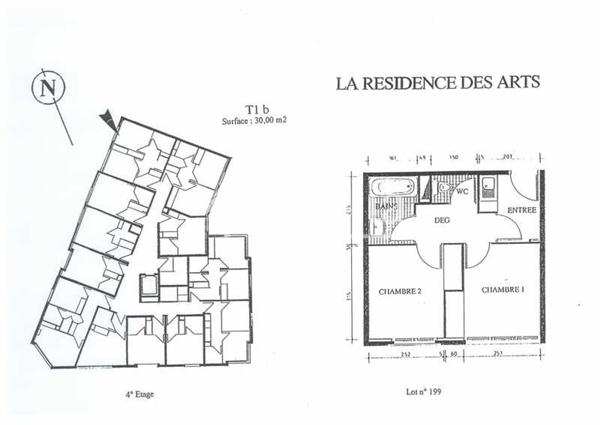 Appartement · Location Montpellier (34000) 1 pièce · 29m²
