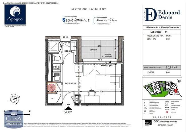 Appartement à louer 20.84m² Aytré (17440)
