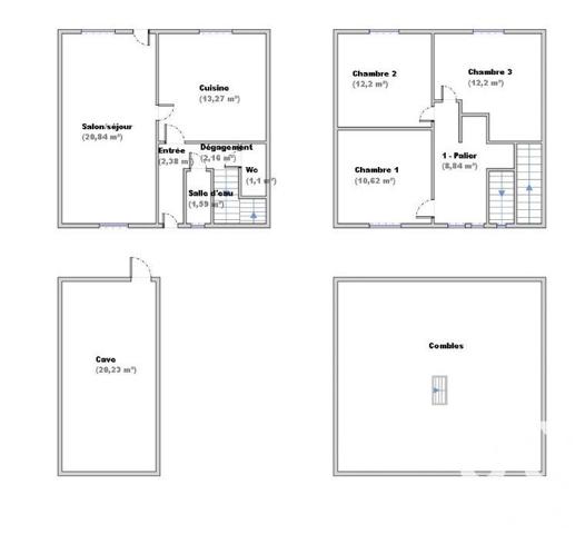 Maison à vendre 4 pièces 84 m² Saint-Alban-de-Roche