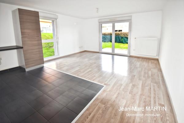 HAUBOURDIN – T3 EN REZ-DE-JARDIN AVEC EXTERIEUR – RESIDENCE RECENTE