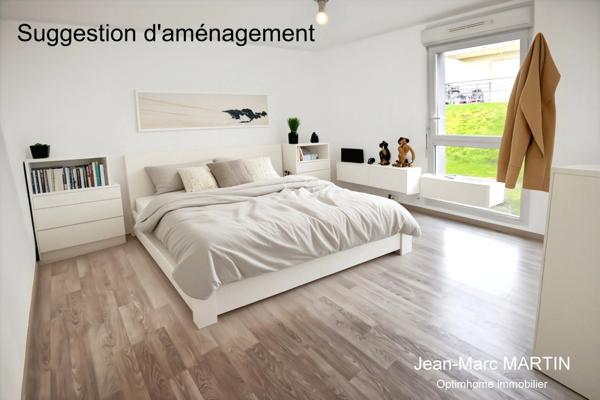HAUBOURDIN – T3 EN REZ-DE-JARDIN AVEC EXTERIEUR – RESIDENCE RECENTE