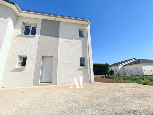 Maison mitoyenne 3 chambres 73,85 m² jardin stationnement Pont-d’Ain 01160