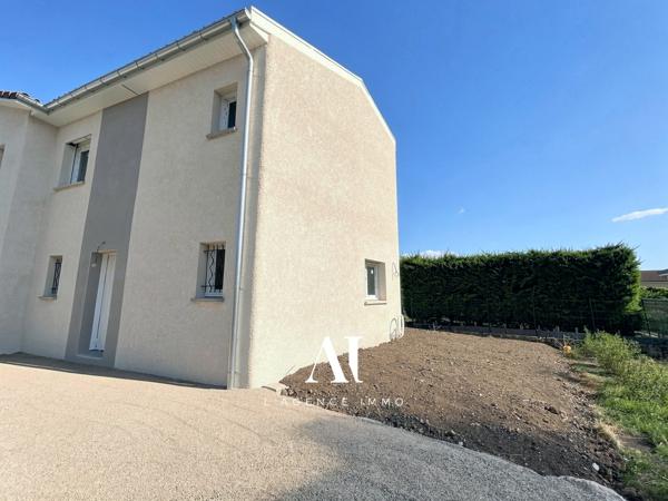 Maison mitoyenne 3 chambres 73,85 m² jardin stationnement Pont-d’Ain 01160