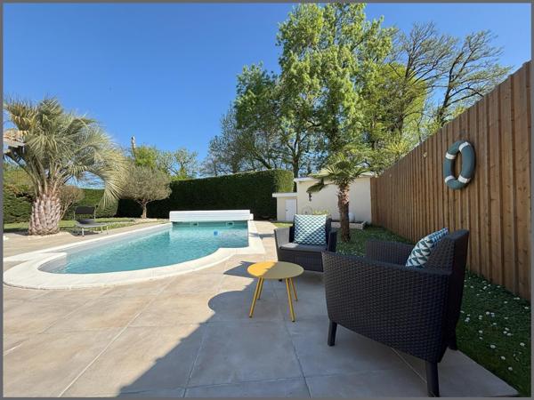 Maison 4 chambres avec piscine au calme