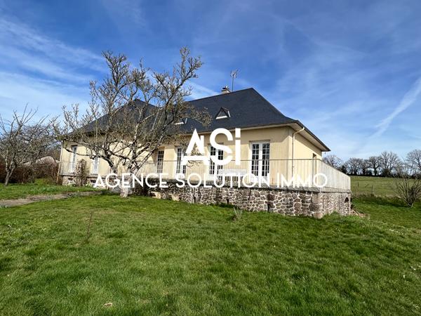 Maison 6 p 4 ch - 170 m2 - Villaines-La-Juhel - sous-sol-total et jardin - potentiel important