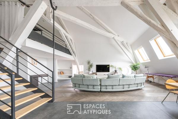 Loft dernier étage en hyper centre