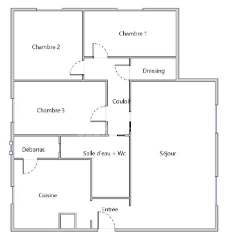 Appartement T4 de 72,10 m² avec cave - Avenue Felix Geneslay