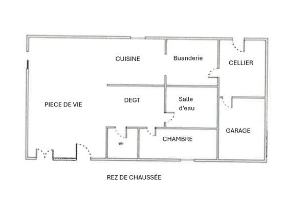 Maison contemporaine de 2015 avec vie de plain pied, proche bourg et école à pied