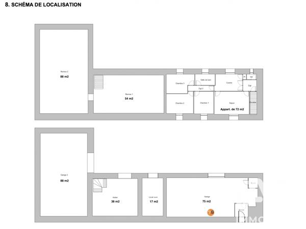 Maison à vendre 10 pièces 88 m² Aubais