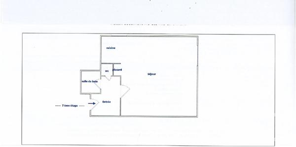 Appartement Studio à vendre  1 pièce - 39,22 m 2   CERGY  - 95