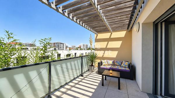 Appartement T2 dernier étage, terrasse, Perpignan Moulin-à-Vent, 38,23m²