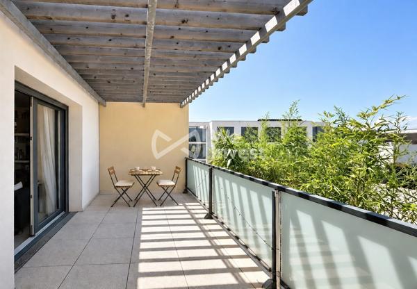 Appartement T2 dernier étage, terrasse, Perpignan Moulin-à-Vent, 38,23m²