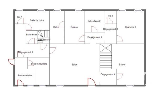 Maison à vendre 6 pièces 205 m² Lezay