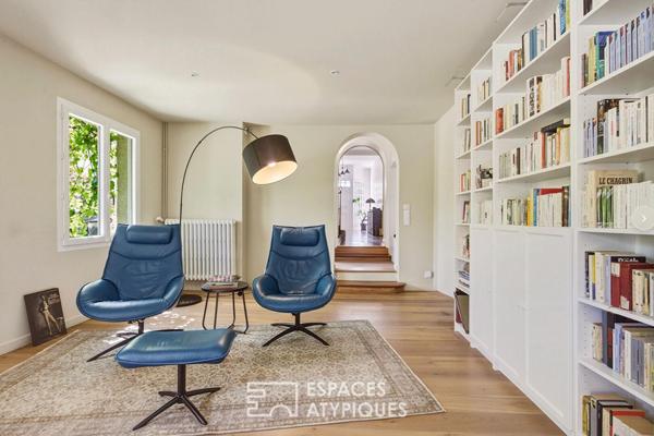 Maison de ville aux volumes remarquables et son jardin
