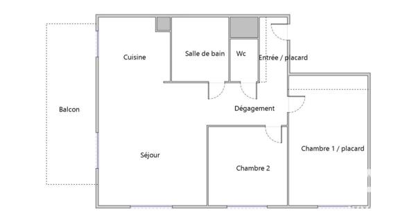 Appartement à vendre 3 pièces 64,3 m² Vitry-sur-Seine