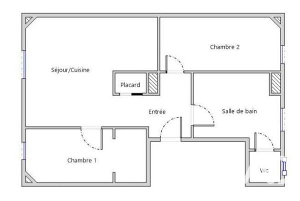 Appartement à vendre 3 pièces 62,16 m² Dijon
