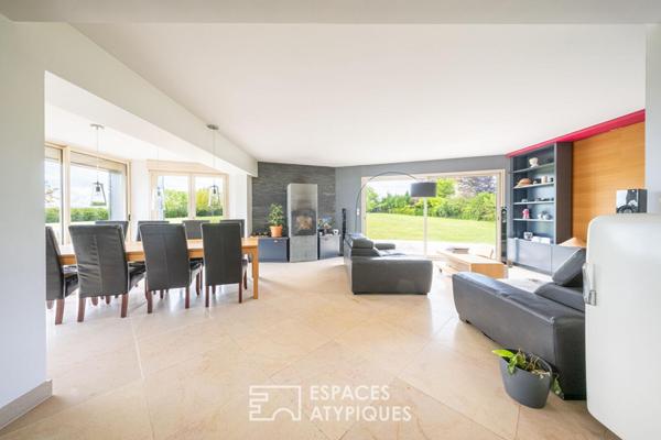 Maison d’architecte en pleine verdure