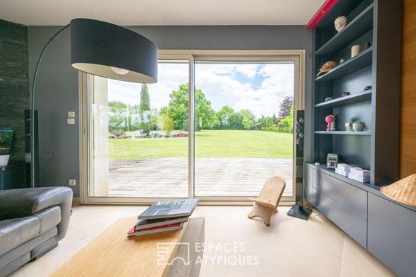 Maison d’architecte en pleine verdure