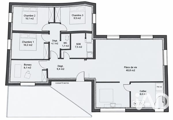 Maison à vendre 5 pièces 110 m² Beaufort-en-Anjou