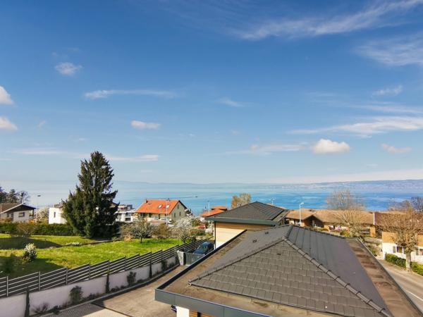 Dpt Haute Savoie (74), à vendre NEUVECELLE - HAUT DE GAMME - Appartement T4 de 132 m2 en attique vue lac exceptionnelle