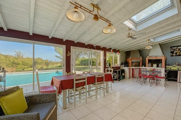 Ayguesvives (31450) Ayguesvives, maison 5 pièces 154m2 env. avec piscine, véranda, sous-sol de 180 m2 et dépendances, terrain 3656