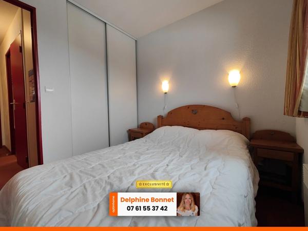 En bordure de piste de ski à Valfréjus, beau 2P 27 m2 avec grand balcon