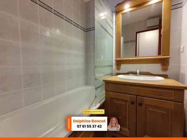 En bordure de piste de ski à Valfréjus, beau 2P 27 m2 avec grand balcon