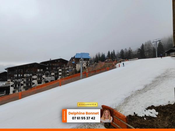 En bordure de piste de ski à Valfréjus, beau 2P 27 m2 avec grand balcon