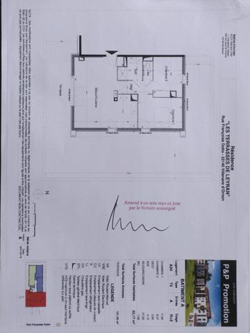 T3 de 62m² avec une terrasse de 101m²