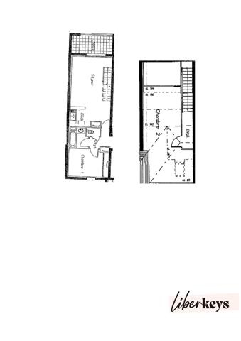 Appartement T3 en duplex de 58m2