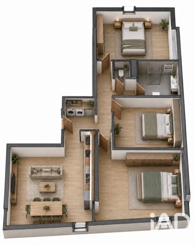 Appartement à vendre 4 pièces 86 m² Novéant-sur-Moselle