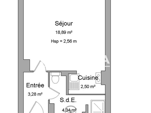 Location Studio meublé 29.01 m² - 9 RUE HENRI LEBERT Colmar 68000