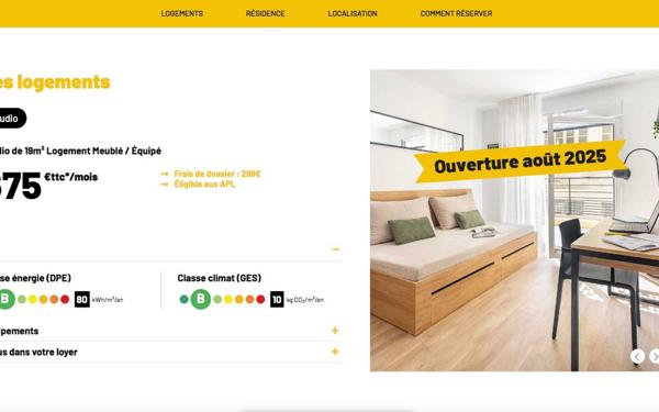 Appartement à vendre    1 pièce • 19 m2 Nice