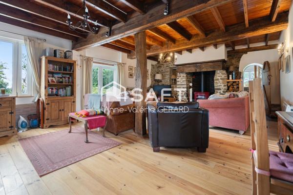 Maison de campagne avec gîte- 5chbs 4070m² jardin