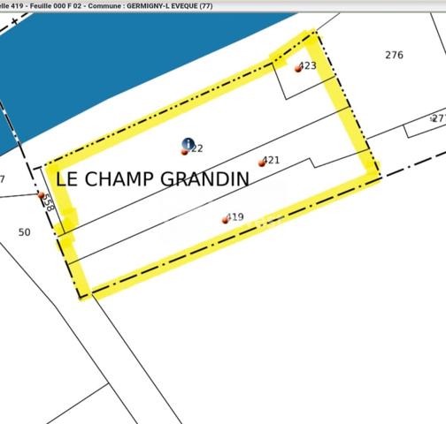 GERMIGNY L'EVEQUE : A VENDRE 4 parcelles Naturelles et Boisées,   NON CONSTRUCTIBLES