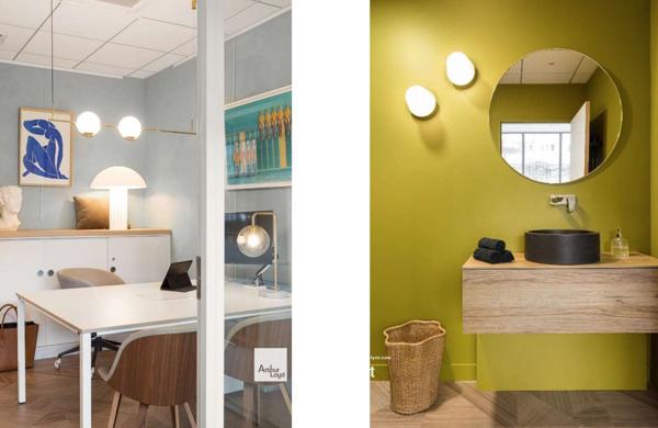 Location bureaux rénovés avec balcon à Lyon 7ème proche quais du Rhône