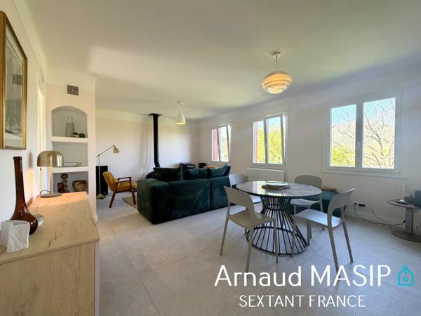 PAVILLON DE PLAIN PIED RENOVE 64M² HAB, JARDIN, TERRASSE, GARAGE, CAVE, ATELIER, PROCHE COMMODITES