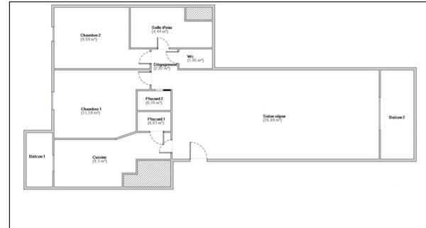 Appartement à vendre 3 pièces 66,47 m² Le Port-Marly